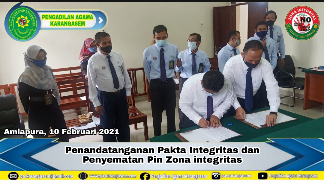 tandatangani pakta integritas